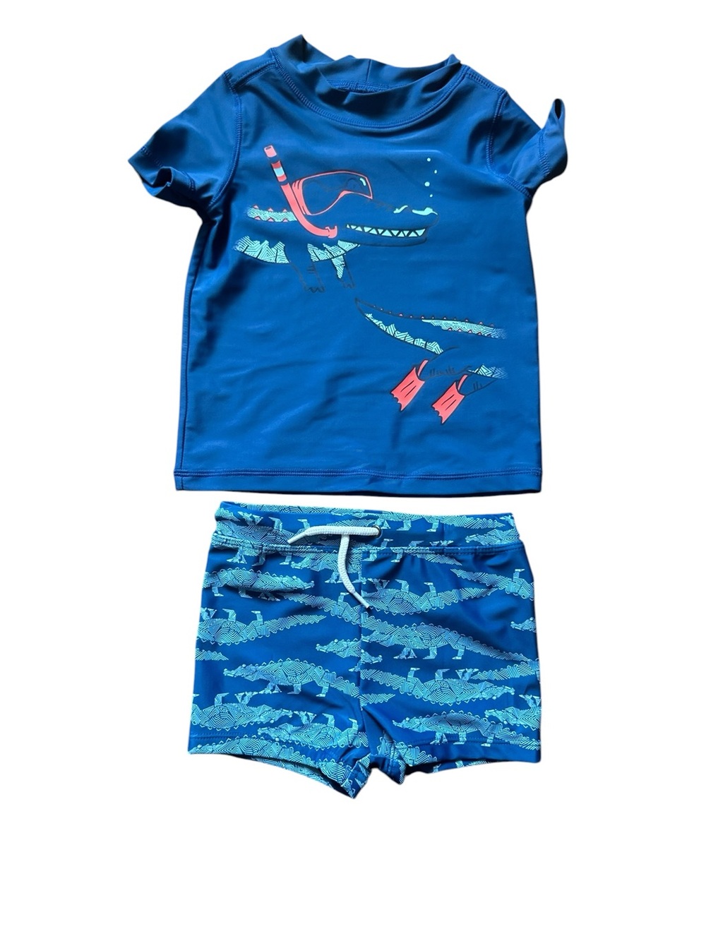 Carter’s Baby Boys 2-Piece Rashguard Swim Set | Size 18M | NWT | UPF 50+